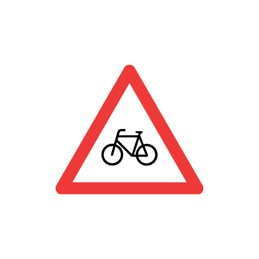1.32 Radfahrer, Gefahrensignal