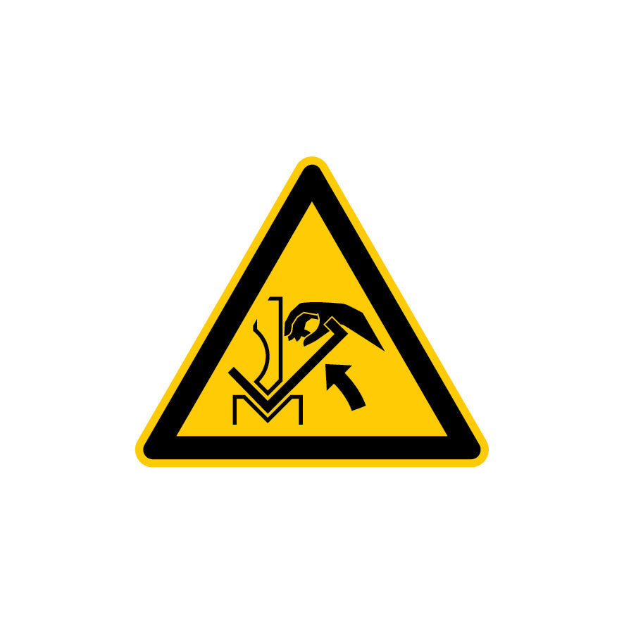 6.W-035 Warnung vor Quetschgefahr der Hand zwischen...., Warnzeichen, ISO