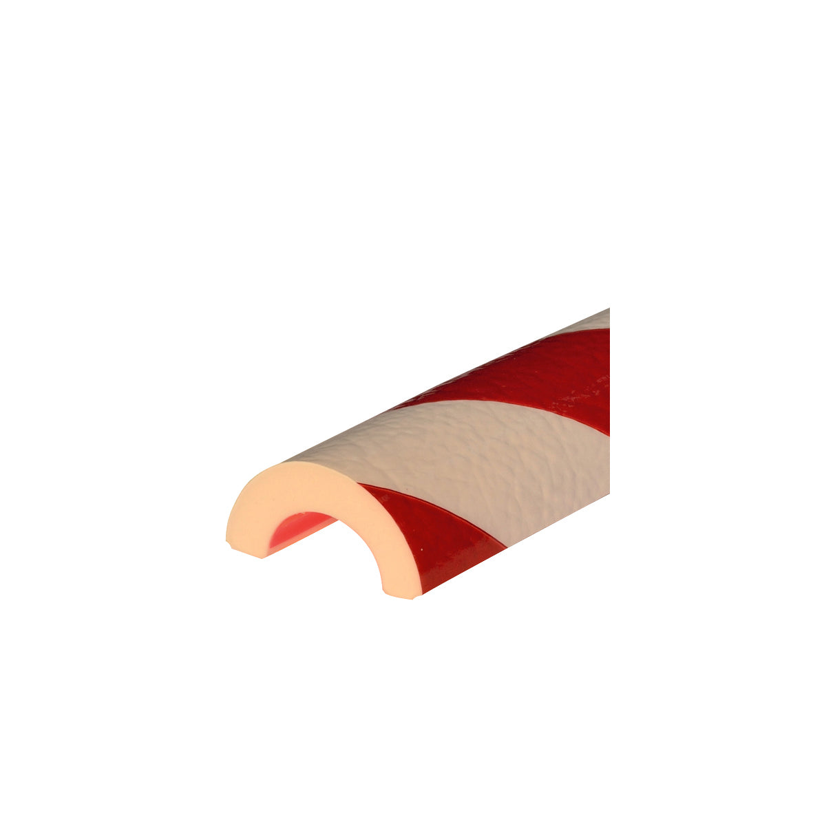 Warn- und Schutzprofil R30, Rohrschutz, 50 m, rot-weiss