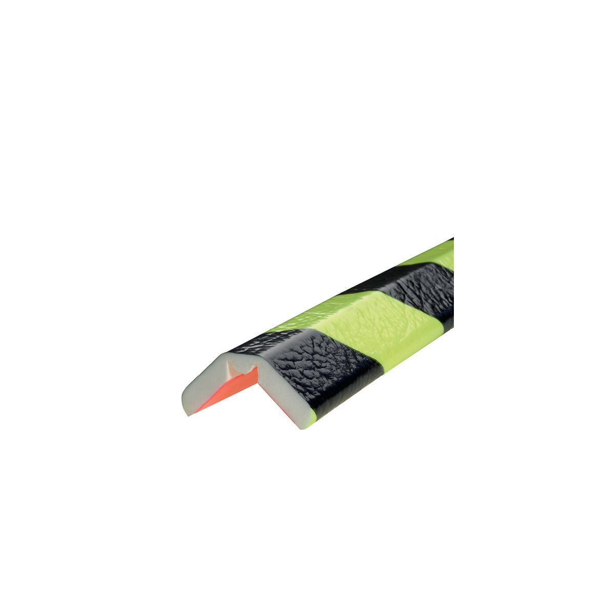 Warn- und Schutzprofil W, Kantenschutz, 5 m, fluoreszierend-schwarz