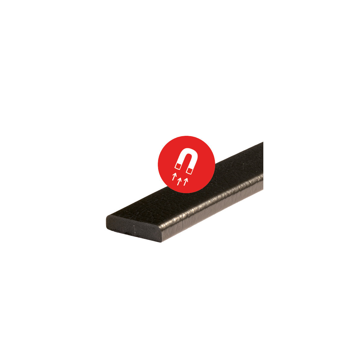Warn- und Schutzprofil F Magnet, Flächenschutz, 1 m, schwarz