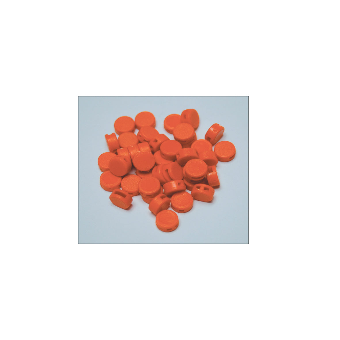 Kunststoffplomben, D 10 mm, 1000 Stk., orange