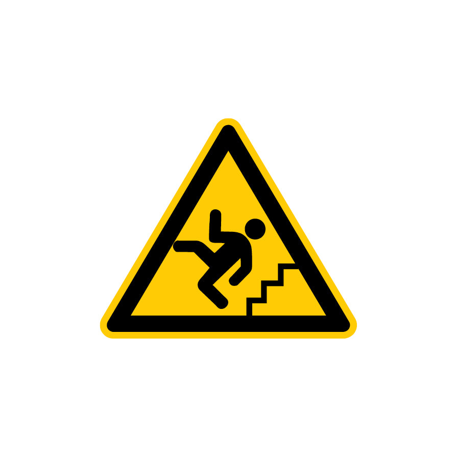6.W-914 Vorsicht Treppe, Warnzeichen, Praxisbewährt