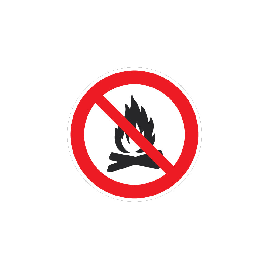 6.V-966 Feuerstelle verboten, Verbotszeichen, Praxisbewährt