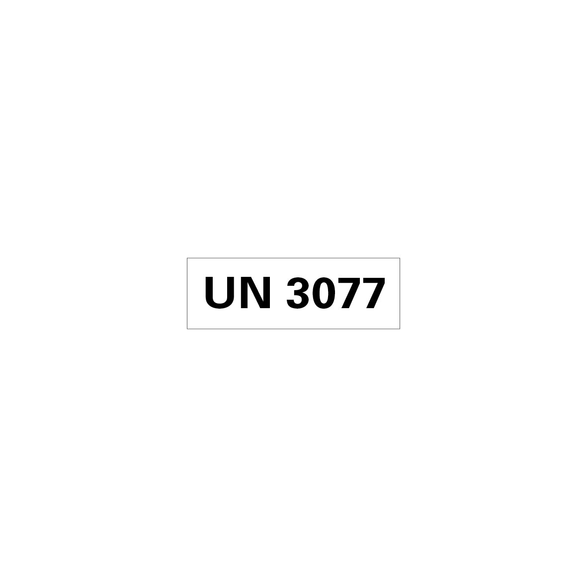 Gefahrgut UN, 5.0160.1, 150 x 50 mm, Stk., UN 3077 (umweltgefährlicher Stoff, fest), auf Bogen, VE 10 Stk.