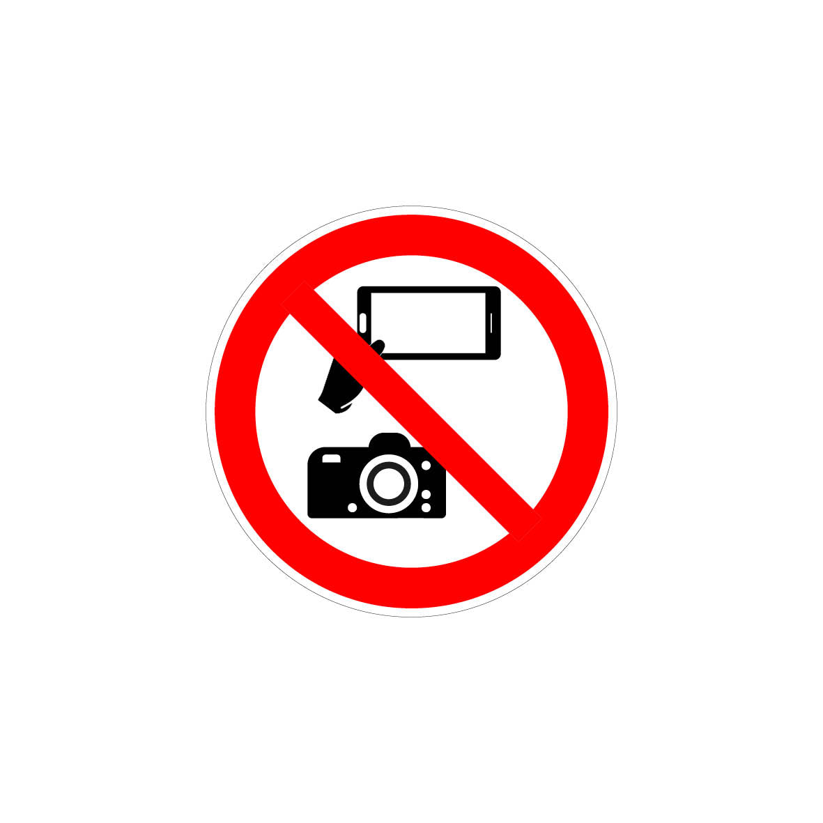 6.V-986 Fotografieren verboten Handy, Verbotszeichen, praxisbewährt