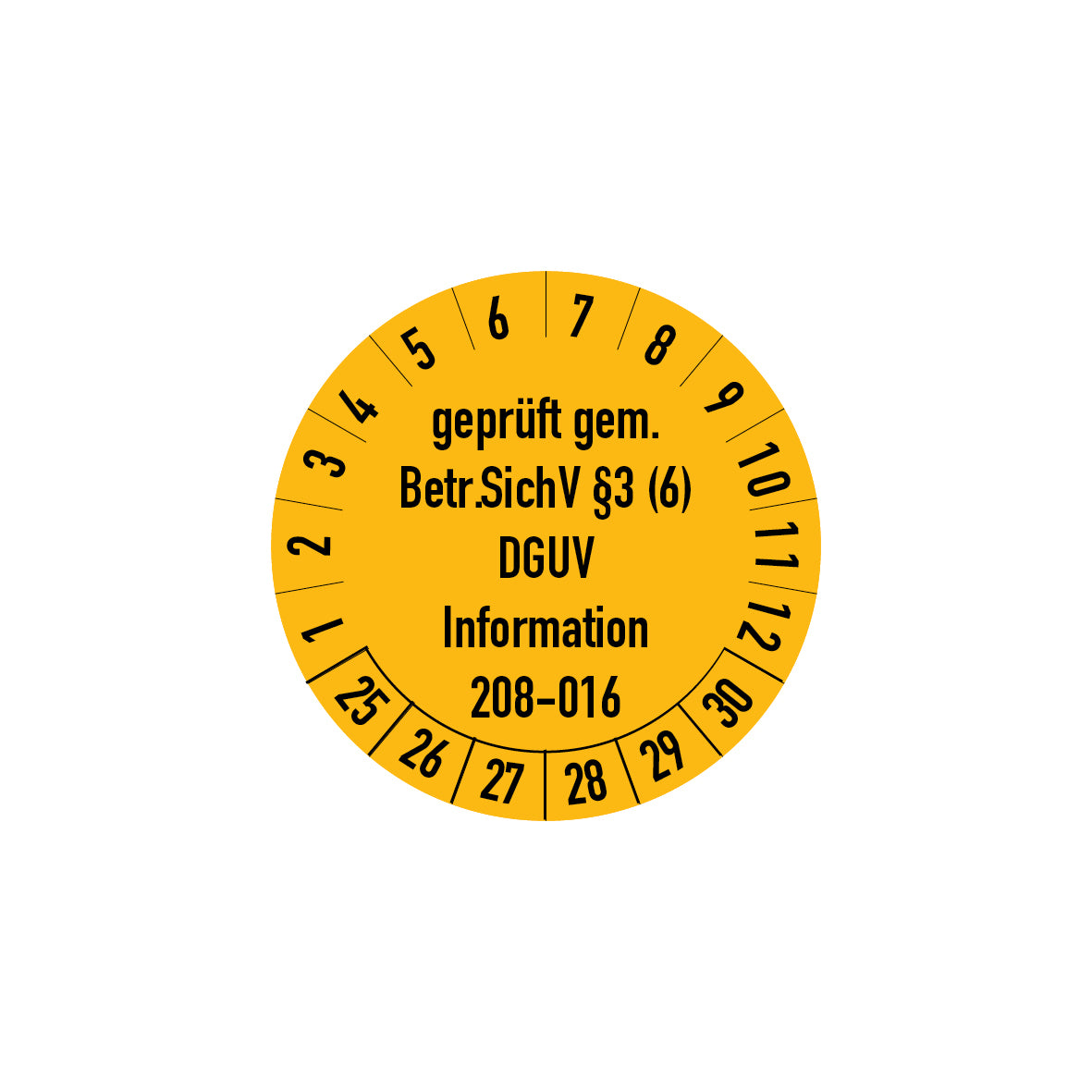Prüfplakette, 4.P-207, Gesetzlich