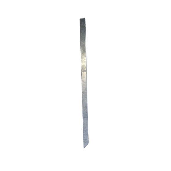Schildbefestigung, 4-Kant-Profil für Einsteckmontage, Zubehör Parkplatzschilder, Höhe 100 cm, 40/40/2 mm, inkl. 2 Gewindelöcher