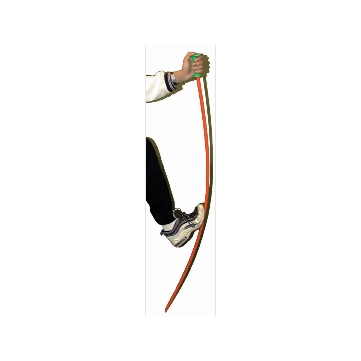 GFK-Netzstange, Set, 2 GfK-Stangen (175 cm) orange mit grauem Stopfen, 4 Gummizüge