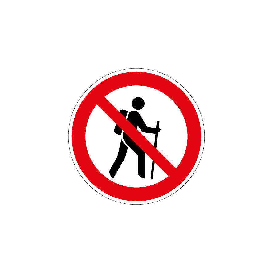 6.V-946 Wandern verboten, Verbotszeichen, Praxisbewährt
