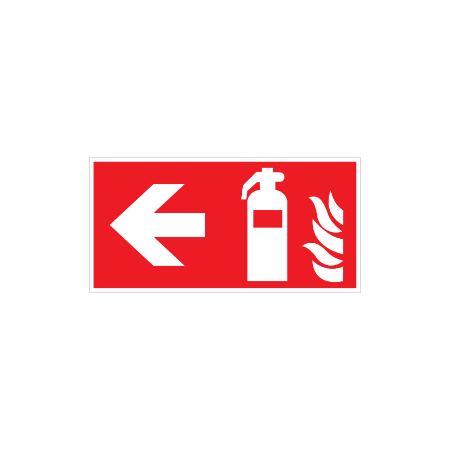 6.B-021 Feuerlöscher links, Brandschutzzeichen, ISO