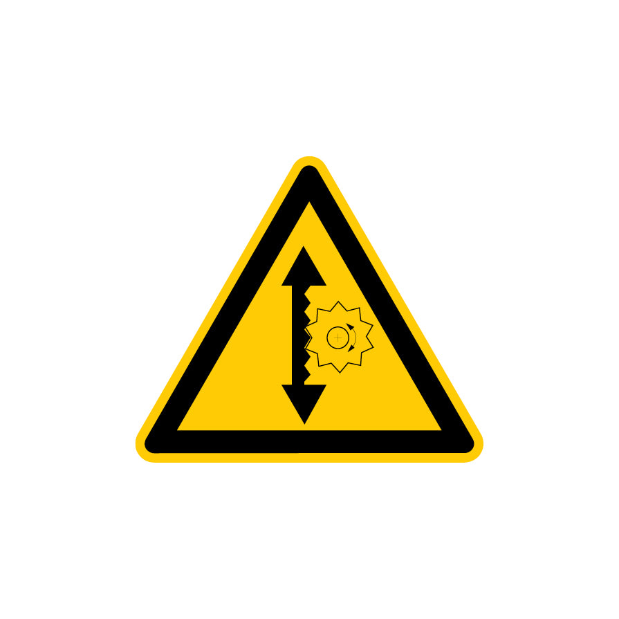 6.W-915 Warnung vor Einzugsgefahr (Zahnrad), Warnzeichen, Praxisbewährt