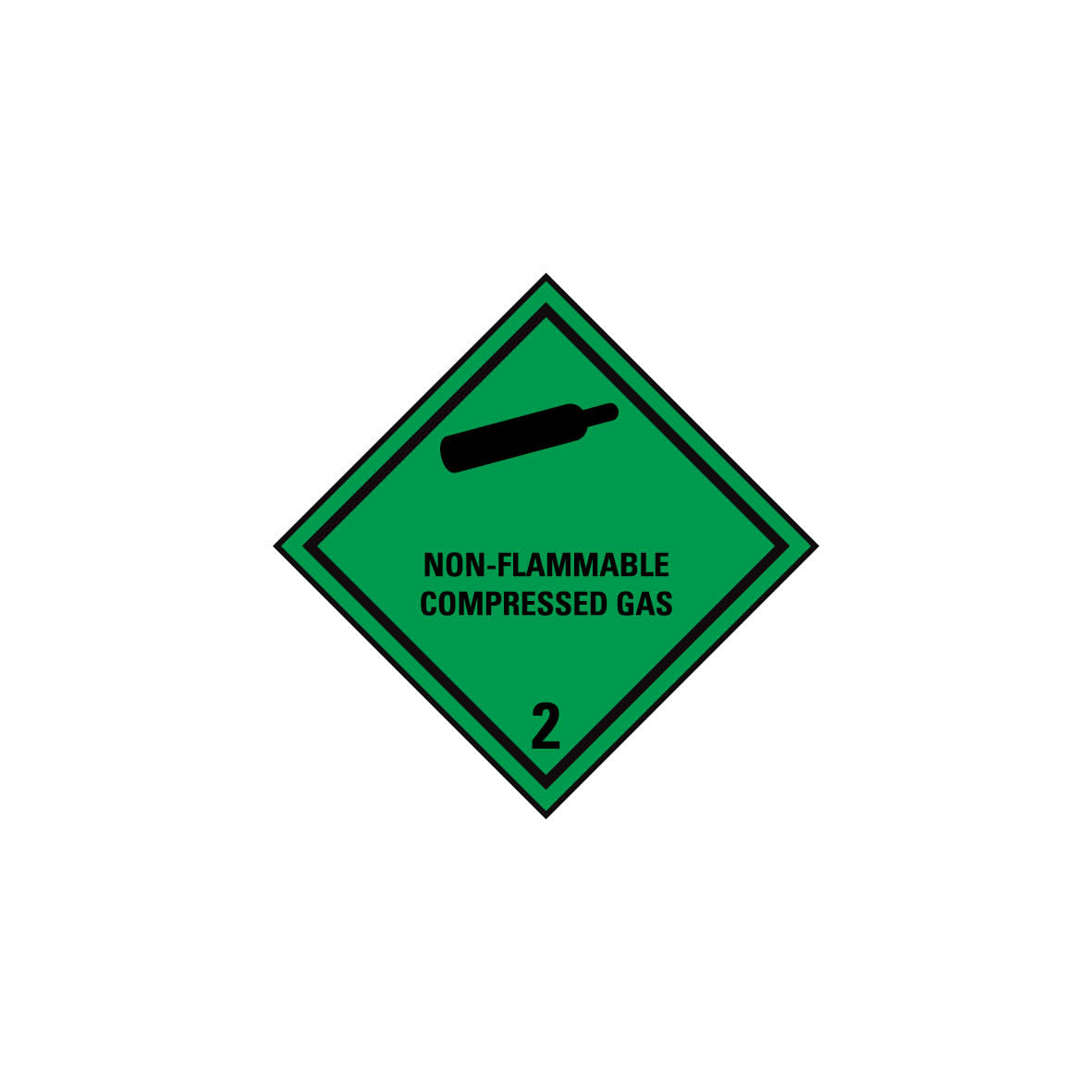 Gefahrgut Kl. 2.2, Nicht entflammbare, komprimierte Gase 5.0110.1, Non-flammable compressed gas