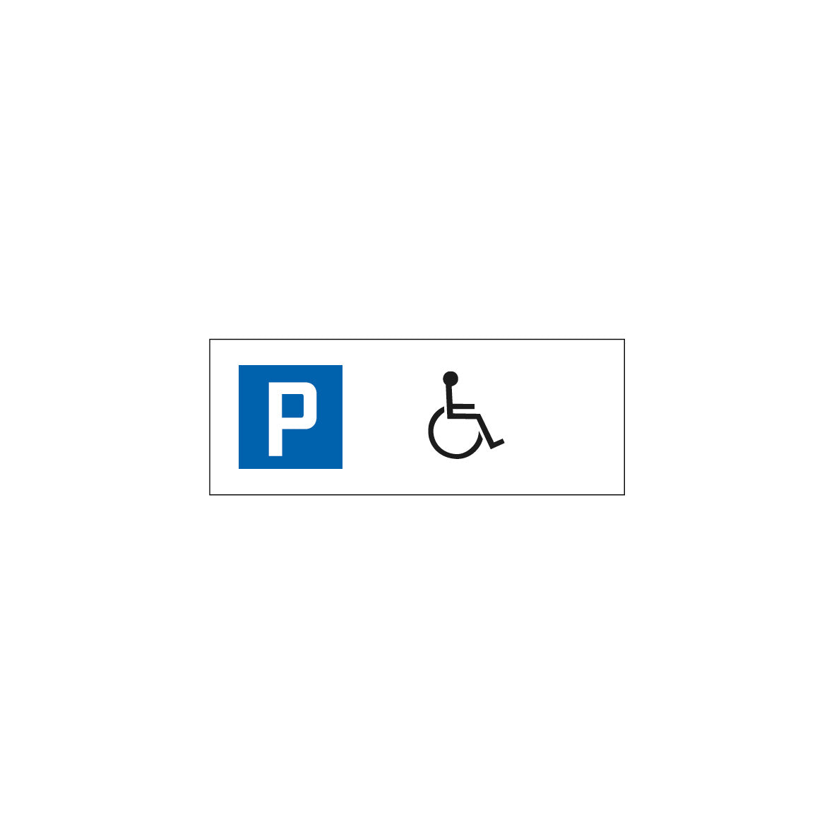Parkplatzschild 7.P, 7.P-009, R1, 4.17, Rollstuhl