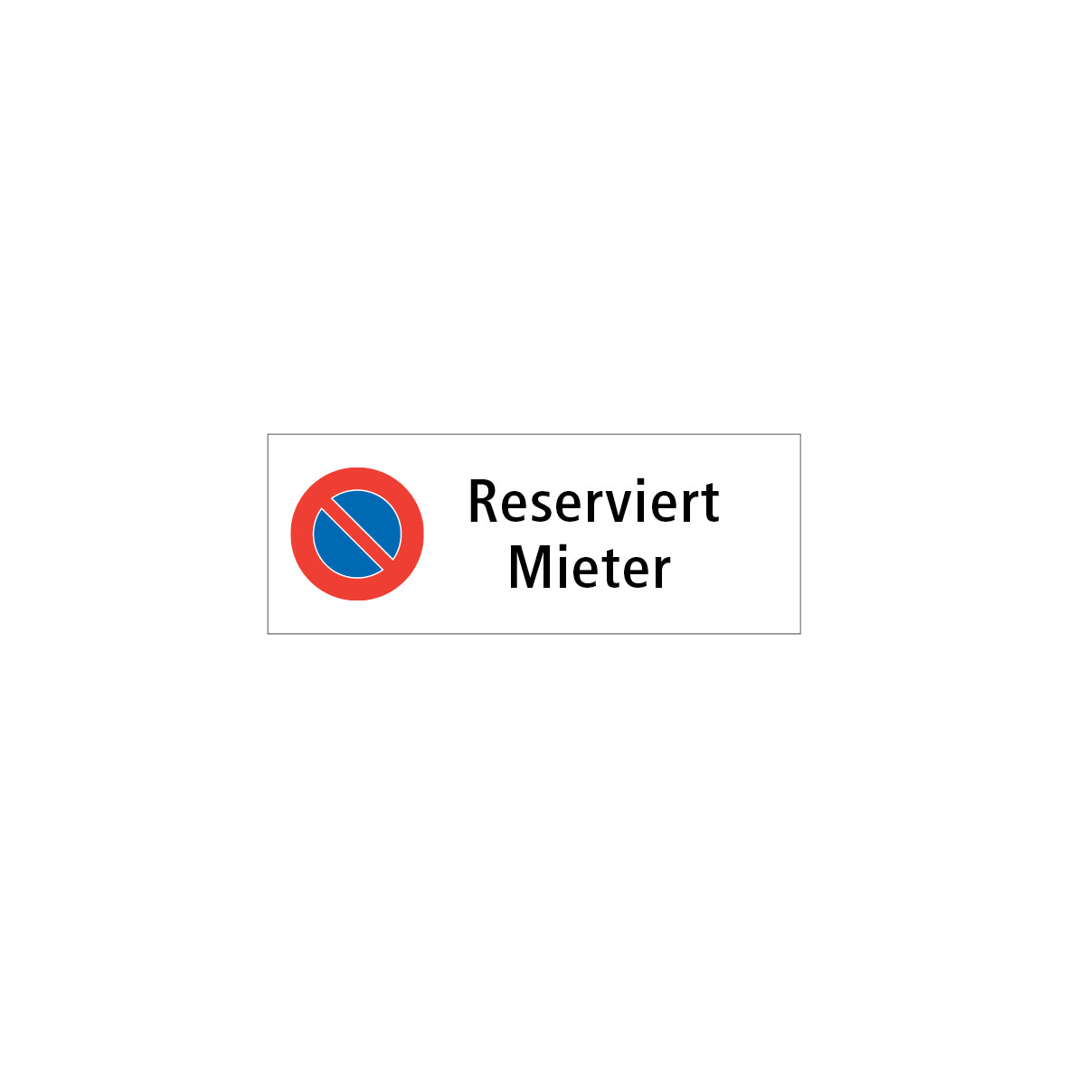 Parkplatzschild 7.P, 7.P-071, R1, 2.50, Reserviert Mieter