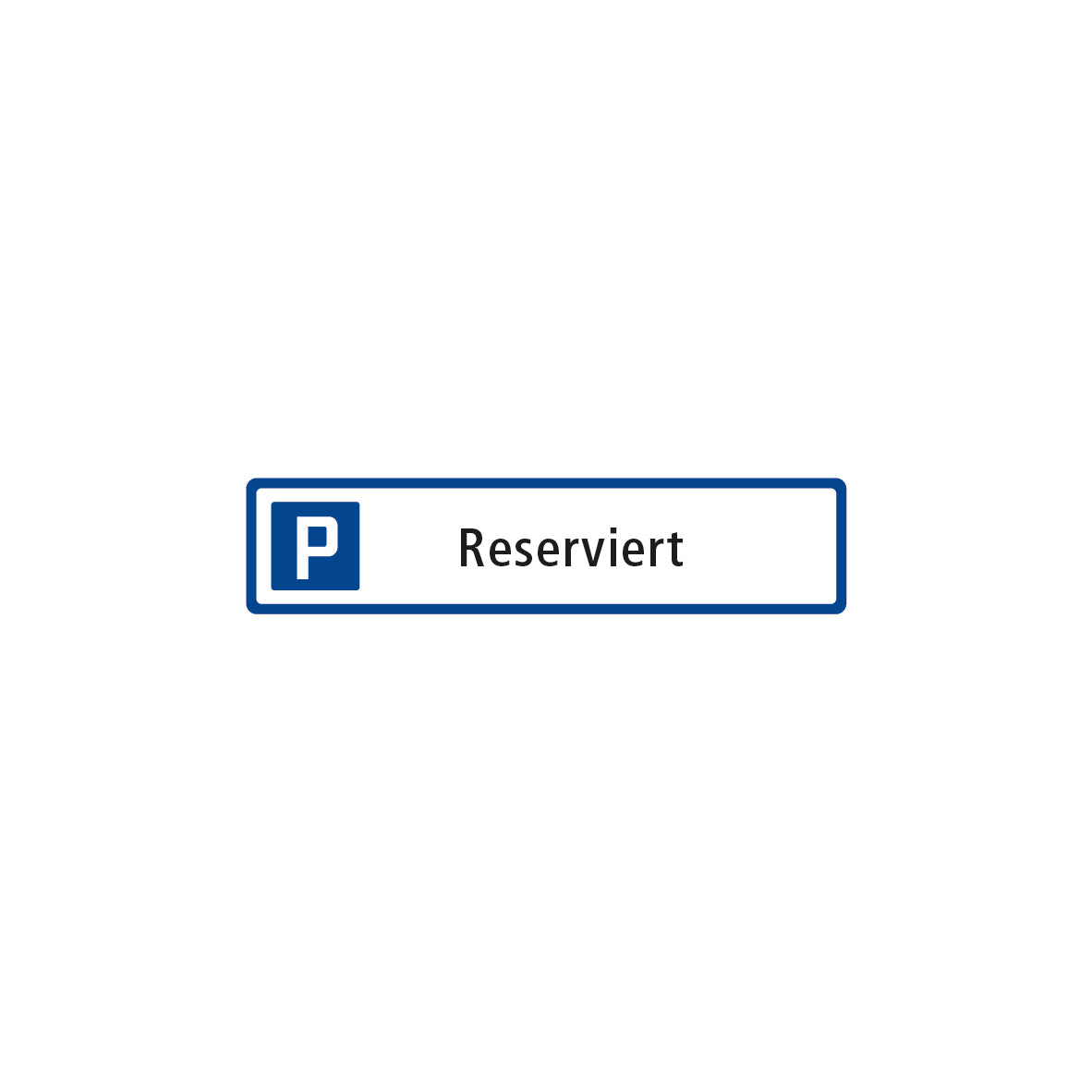Parkplatzschild 7.0053 M1, 52 x 11 cm, mit Text: Reserviert