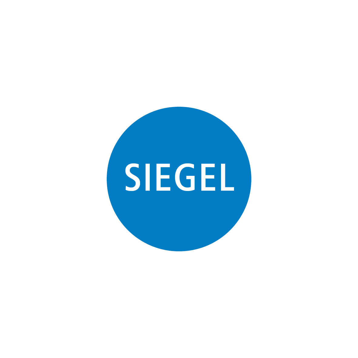 Sicherheitssiegel 4.0112, FO-F, weiss/blau, "SIEGEL"