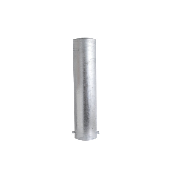 Stahlrohrpoller Ø 273 mm, 5.0 mm, L = 1500 mm, feuerverzinkt, zum Einbetonieren, mit aufgeschweisster Kappe
