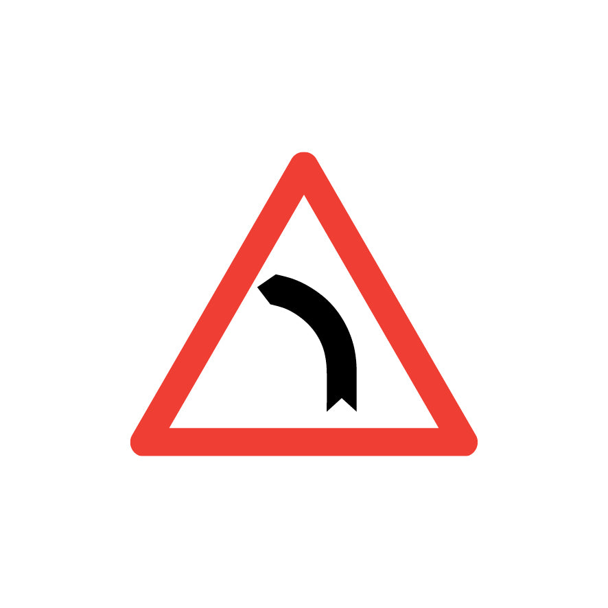 1.02 Linkskurve, Gefahrensignal