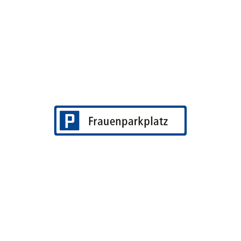Parkplatzschild 7.0053, Frauenparkplatz, R1, 52 x 11 cm