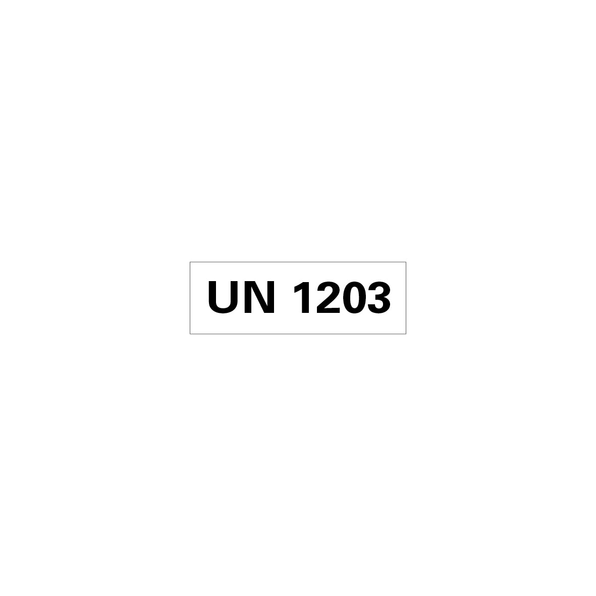 Gefahrgut UN, 5.0160.1, 150 x 50 mm, Stk., UN 1203 (Benzin), auf Bogen, VE 10 Stk.