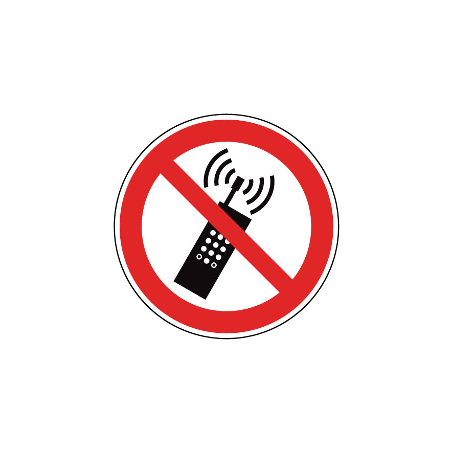 6.V-009 Eingeschaltete Mobiltelefone verboten, Verbotszeichen, ISO