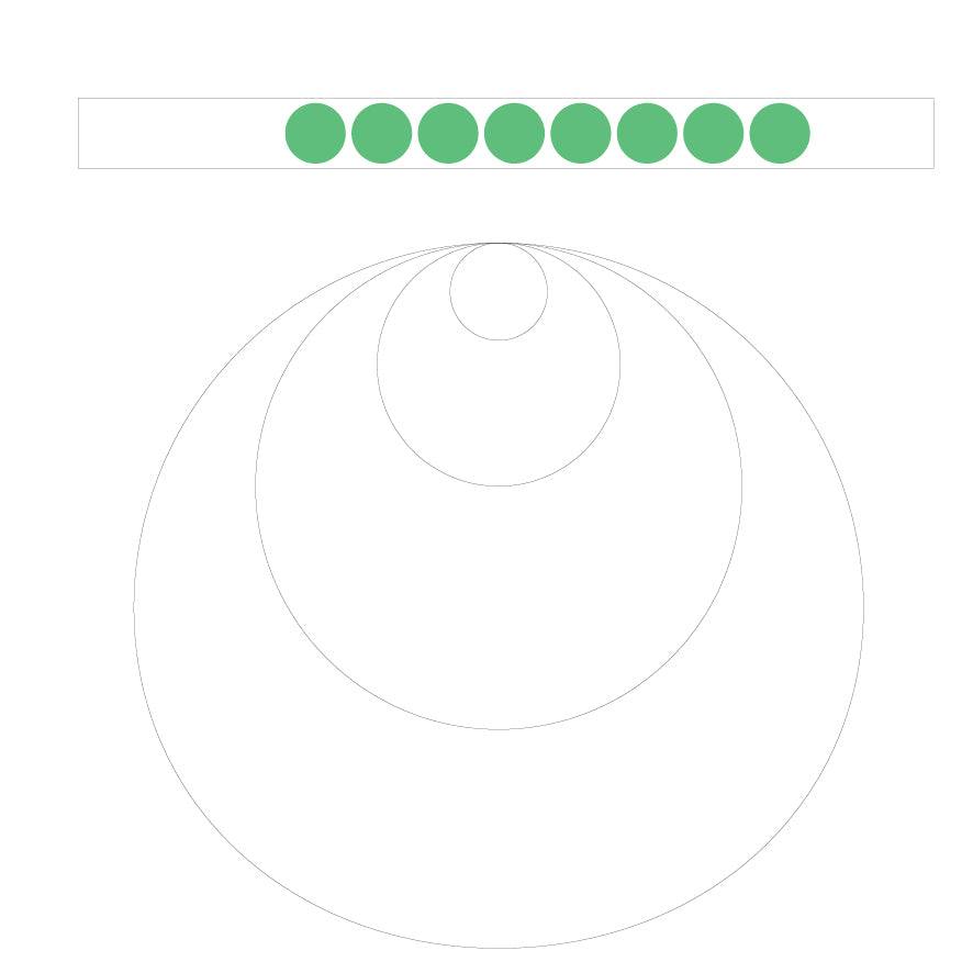Folienpunkte grün, auf Rolle, ø = 25 mm, grün, FO-A, Ro = 100 Stk., selbstklebend