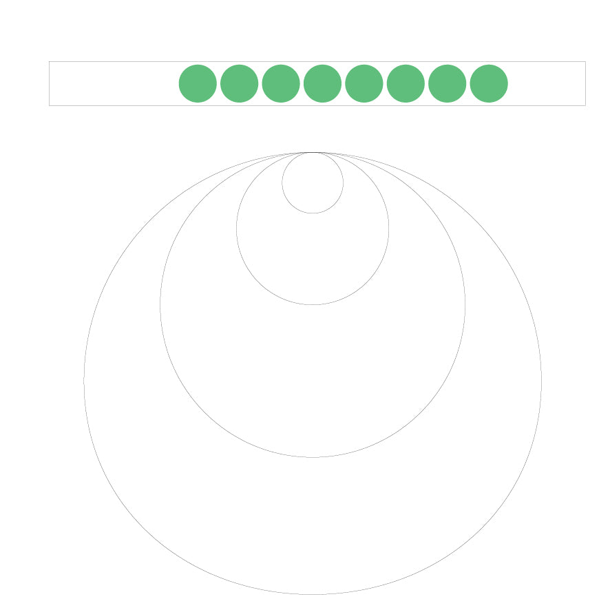 Folienpunkte grün, auf Rolle, ø = 10 mm, grün, FO-A, Ro = 100 Stk., selbstklebend