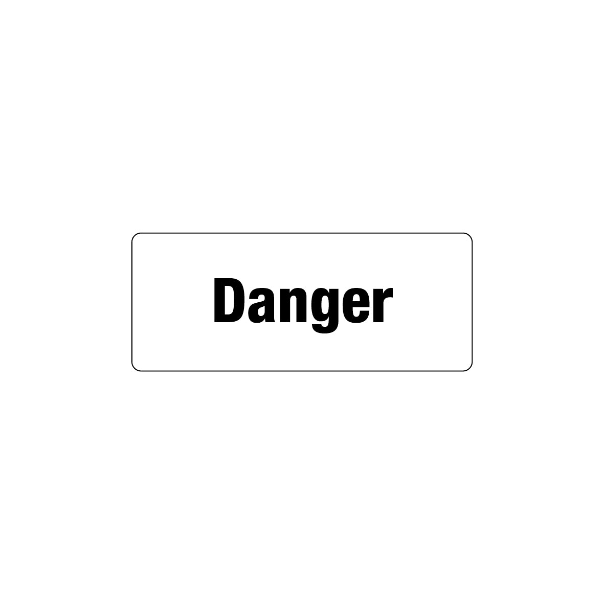 GHS-Text, 26 x 10 mm, FO, Folie selbstklebend mit Laminat, Text: Danger, VE=100 Stk.
