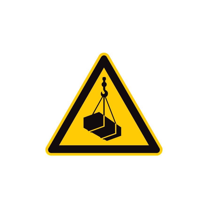 6.W-025 Warnung vor schwebenden Lasten, Warnzeichen, ISO