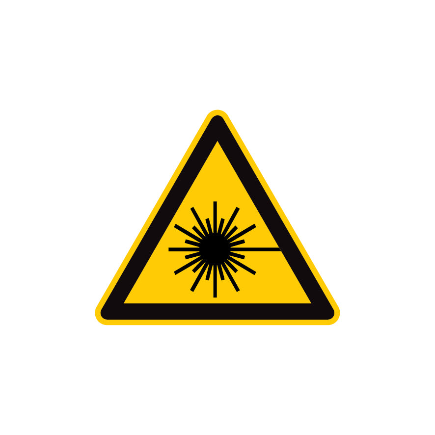 6.W-002 Warnung vor Laserstrahl, Warnzeichen, ISO