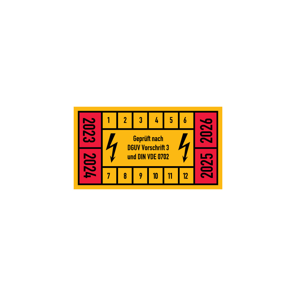 Prüfplakette, 4.P-269, Elektro
