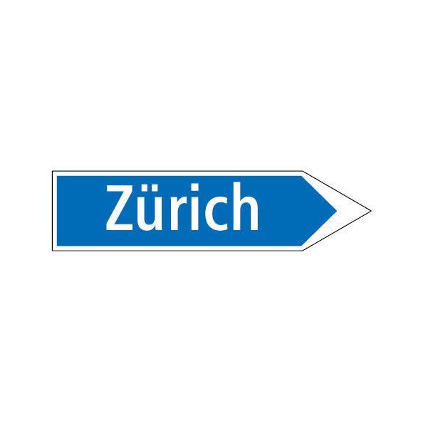 4.32 Wegweiser zu Hauptstrassen, Wegweisung