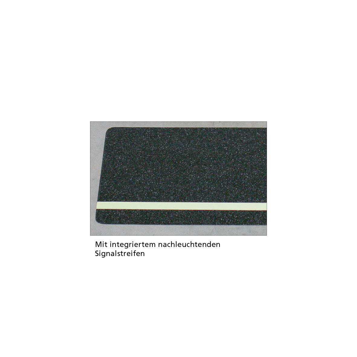 Antirutsch Multifunktionsbelag schwarz, mit Streifen nachleuchtend Rolle 50mm x 18,3m