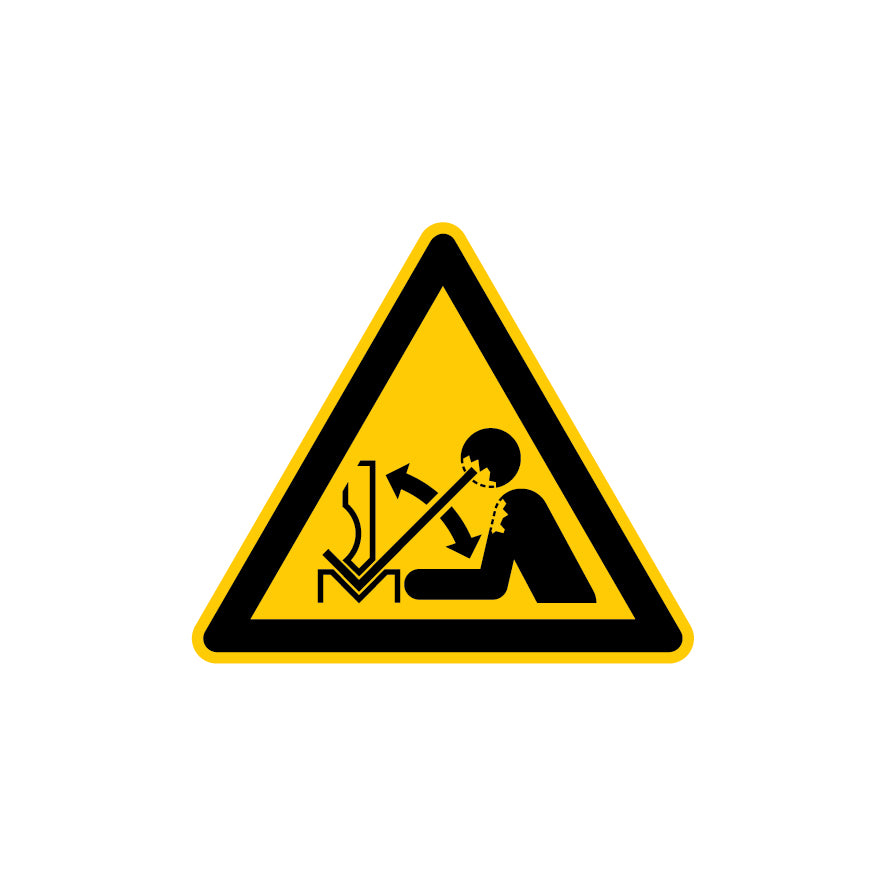 6.W-036 Warnung vor hochschnellendem Werkzeug, Warnzeichen, ISO