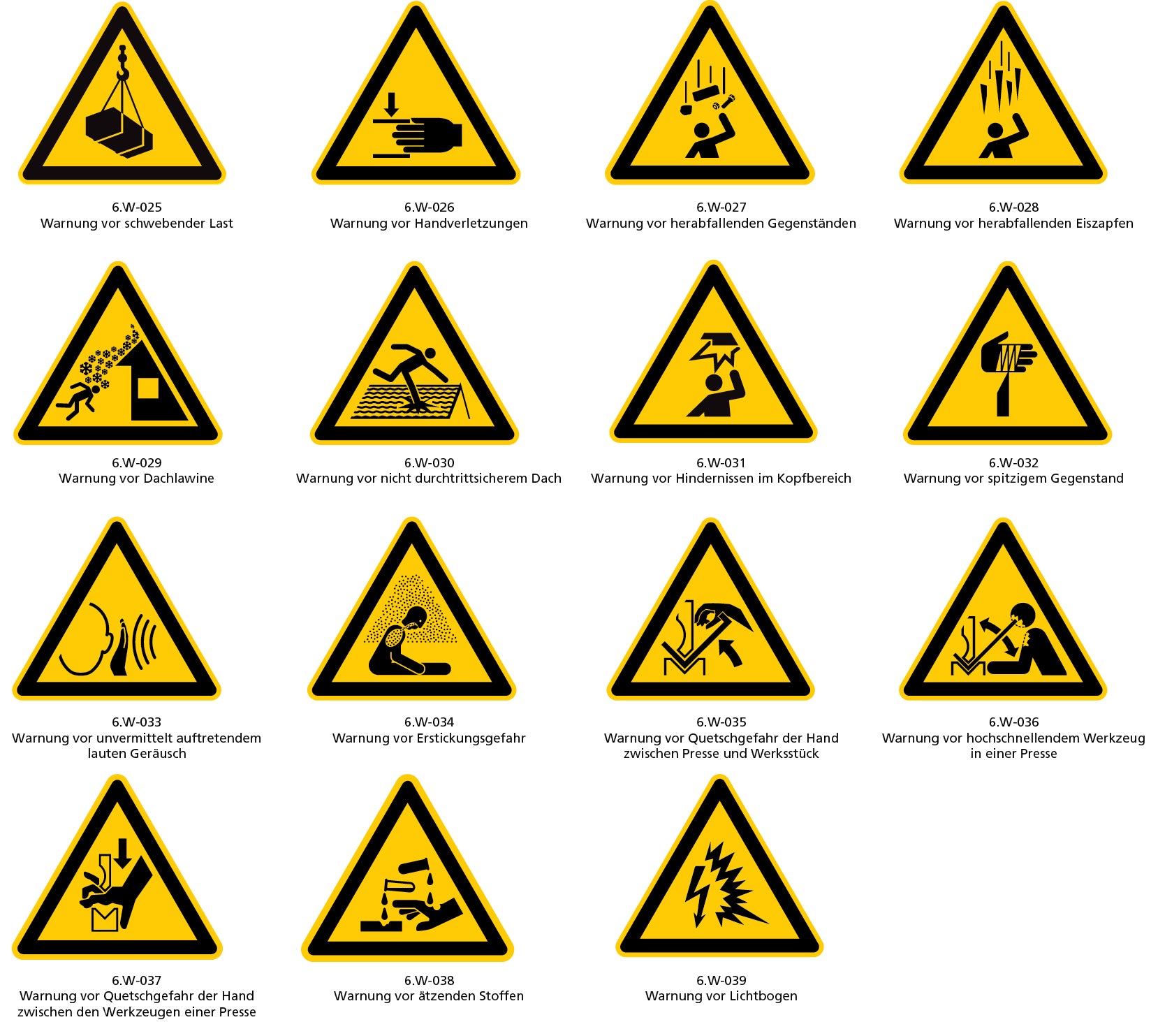 Kombi- Warnschild Sonder, 120 x 100 mm mm, AL, Aluminium, 6.W-111.1
