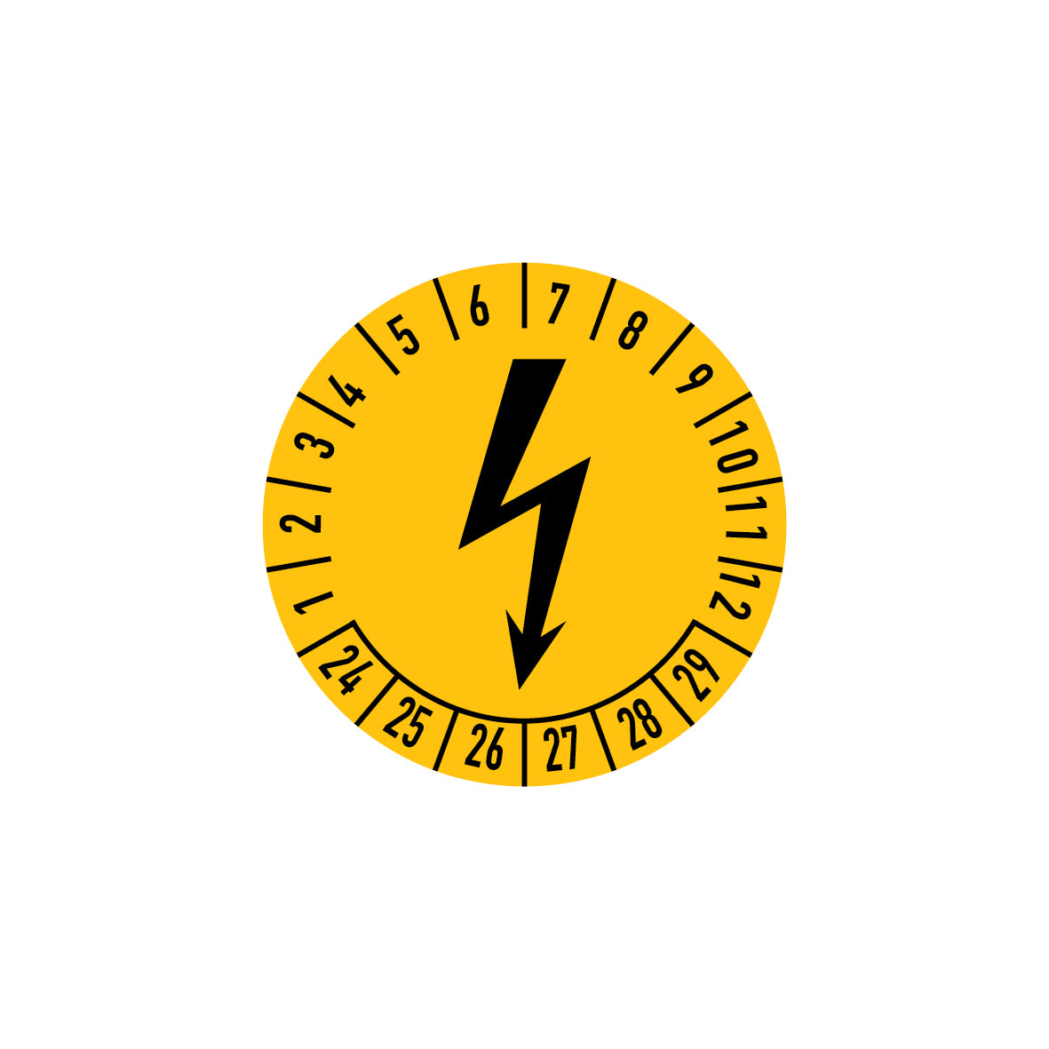 Prüfplakette, 4.P-263, Elektro