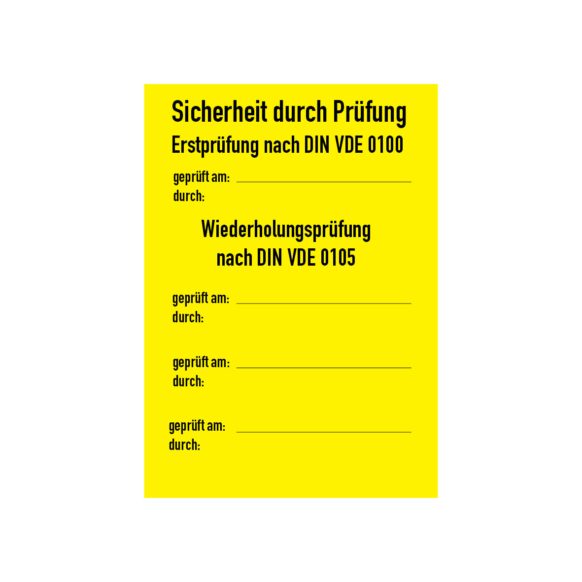 Prüfplakette, 4.P-271, Elektro