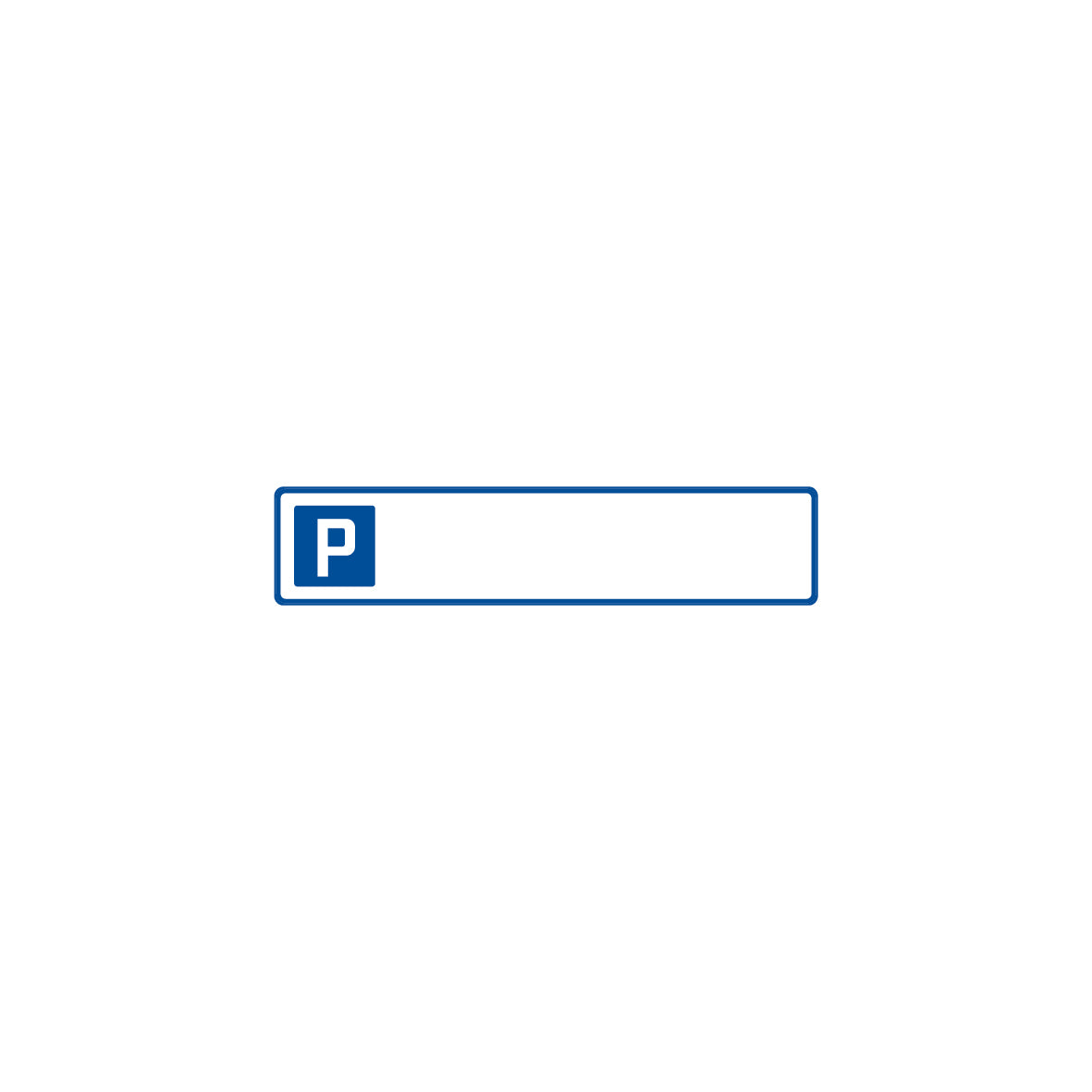 Parkplatzschild 7.0053, ohne Text, R1, 52 x 11 cm