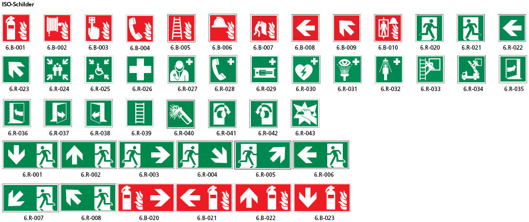 Winkelschild, Rettungs- und Brandschutzzeichen, nachleuchtend, Alu 1 mm, PM,  200 x 200 mm, gemäss Logobibliothek