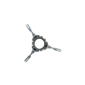 Hohlprofilschilder Zubehör, Halbschalen-Befestigungshülse (2-teilig), für 2 1/2" (76.1 mm), Höhe 100 mm