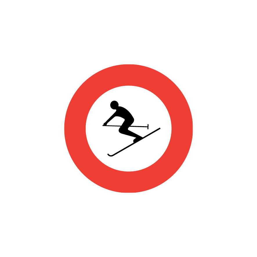 2.15.1 Skifahren verboten, Vorschriftssignal