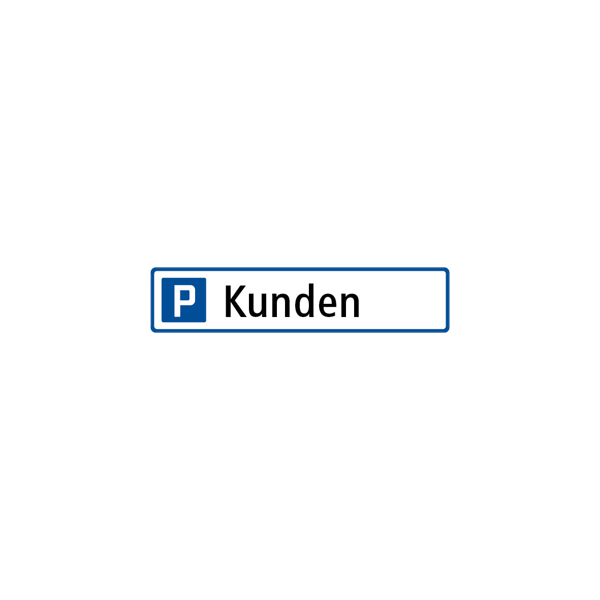 Parkplatzschild 7.0053, Kunden, R2, 520/110 mm