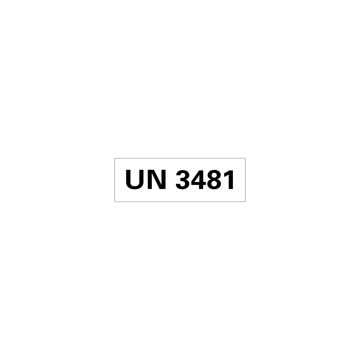Gefahrgut UN, 5.0160.1, 150 x 50 mm, Stk., UN 3481 (Lithium-Ionen-Batteren in Ausrüstung), auf Bogen, VE 10 Stk.
