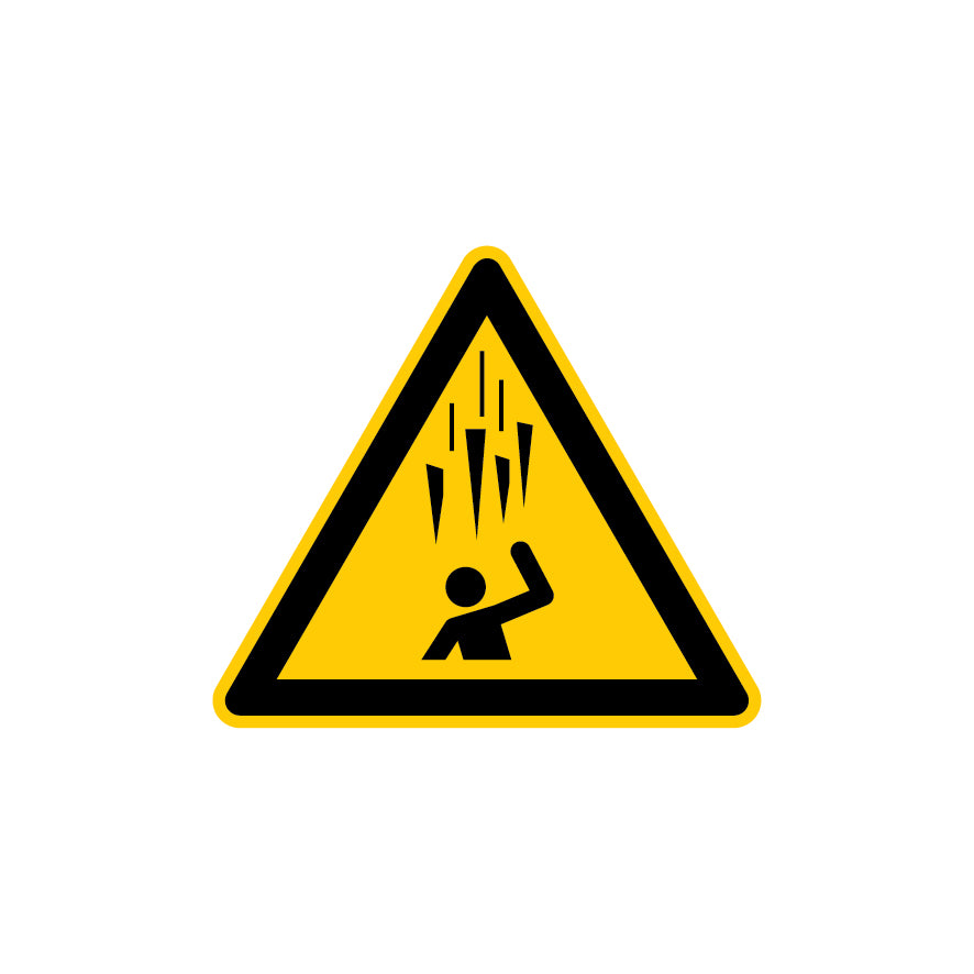 6.W-028 Warnung vor herabfallenden Eiszapfen, Warnzeichen, ISO