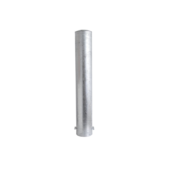 Stahlrohrpoller Ø 152 mm, 3,2 mm, L = 1500 mm, feuerverzinkt, zum Einbetonieren, mit aufgeschweisster Kappe