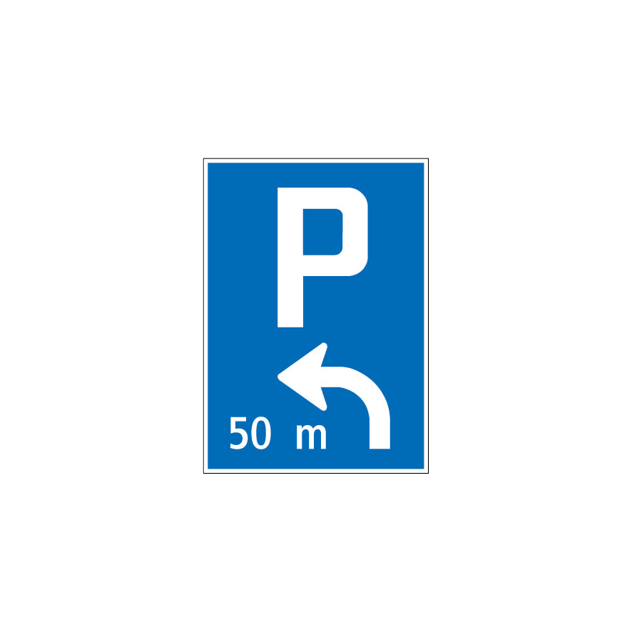 4.22 Entfernung und Richtung eines Parkplatzes, Hinweissignale