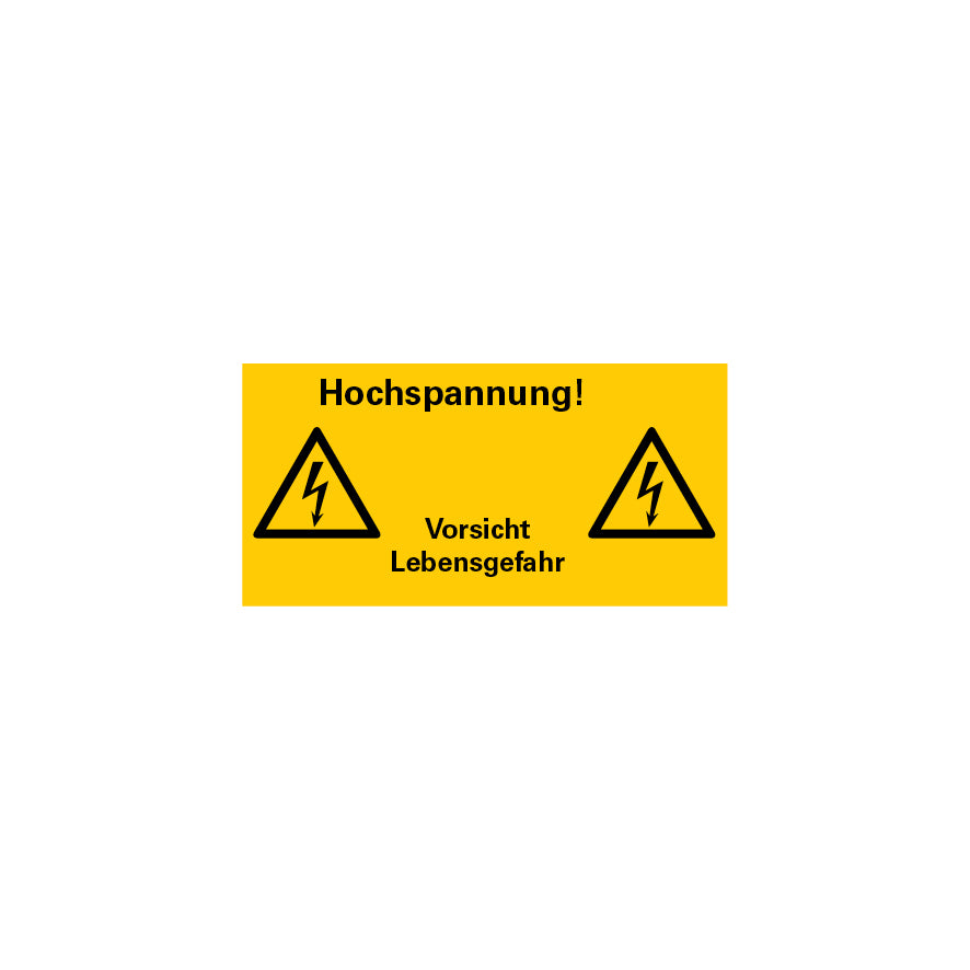 Warnzeichen Elektro, FO, Folie selbstklebend, Logobibliothek 6.W-178