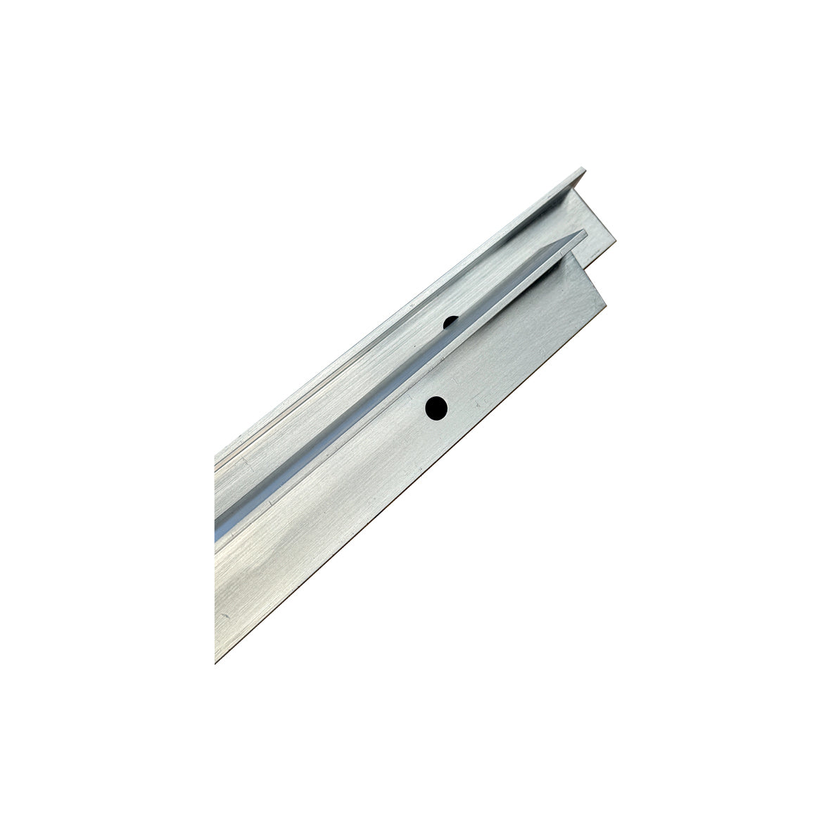 Schildbefestigung, Alu-Winkeleisen zum Einschlagen 600 mm, VE 2 Stk., gelocht