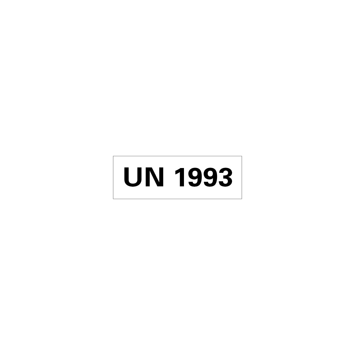 Gefahrgut UN, 5.0160.1, 150 x 50 mm, Stk., UN 1993 (entzündbarer flüssiger Stoff), auf Bogen, VE 10 Stk.